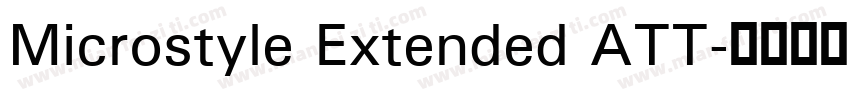 Microstyle Extended ATT字体转换